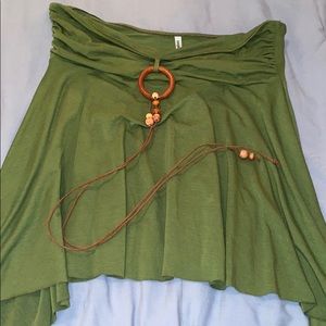 Tube top with accessory attached